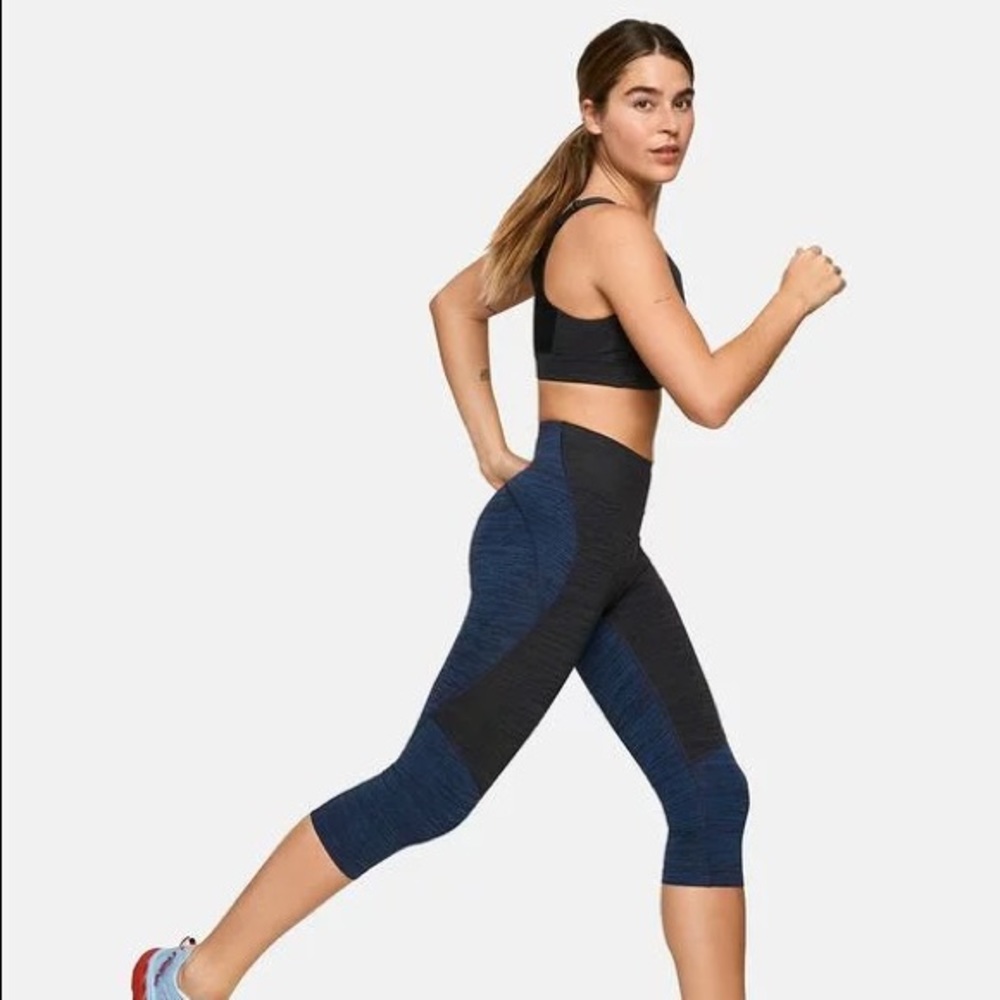 Outdoor Voices Tech Sweat Two Tone Crop Legging
